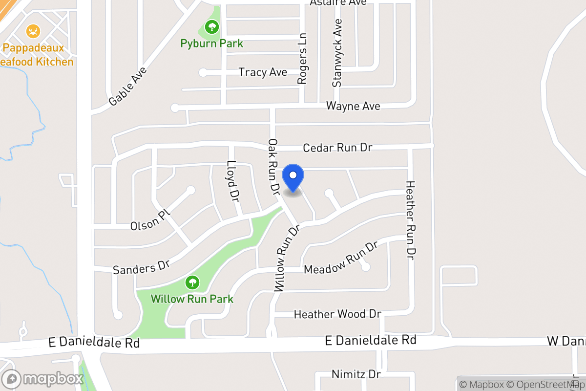 Map of 1318 Oak Run Dr