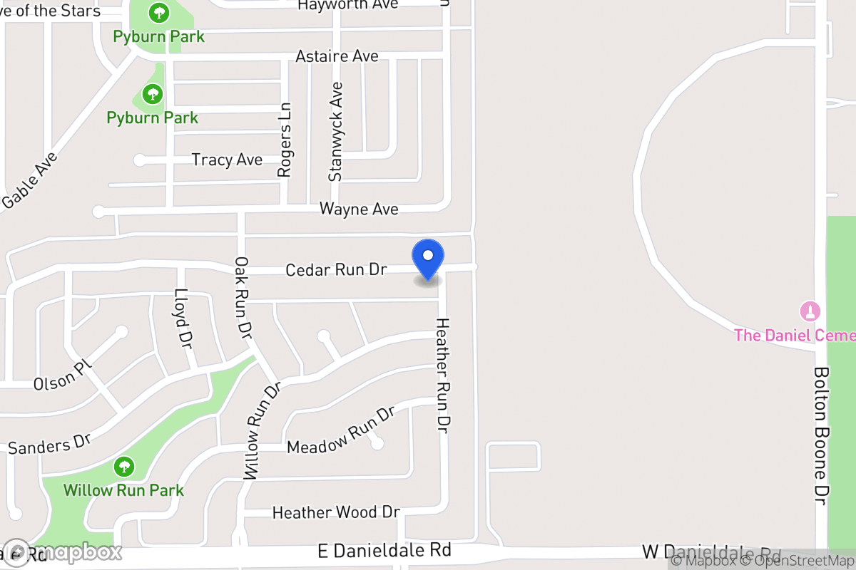 Map of 1150 Cedar Run Dr