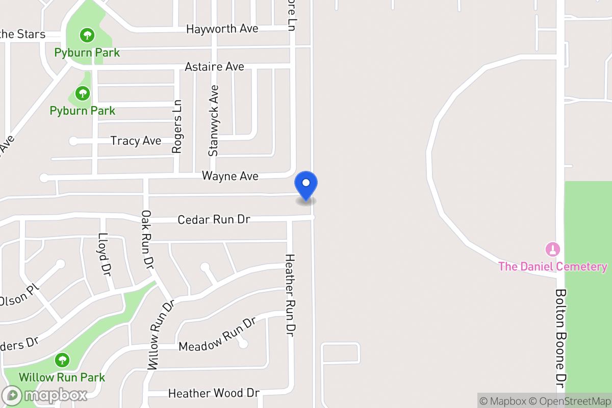 Map of 1163 Cedar Run Dr