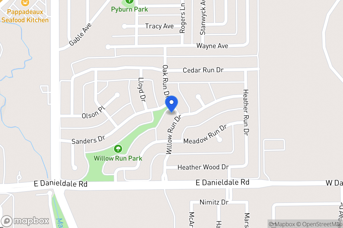 Map of 1115 Willow Run Dr