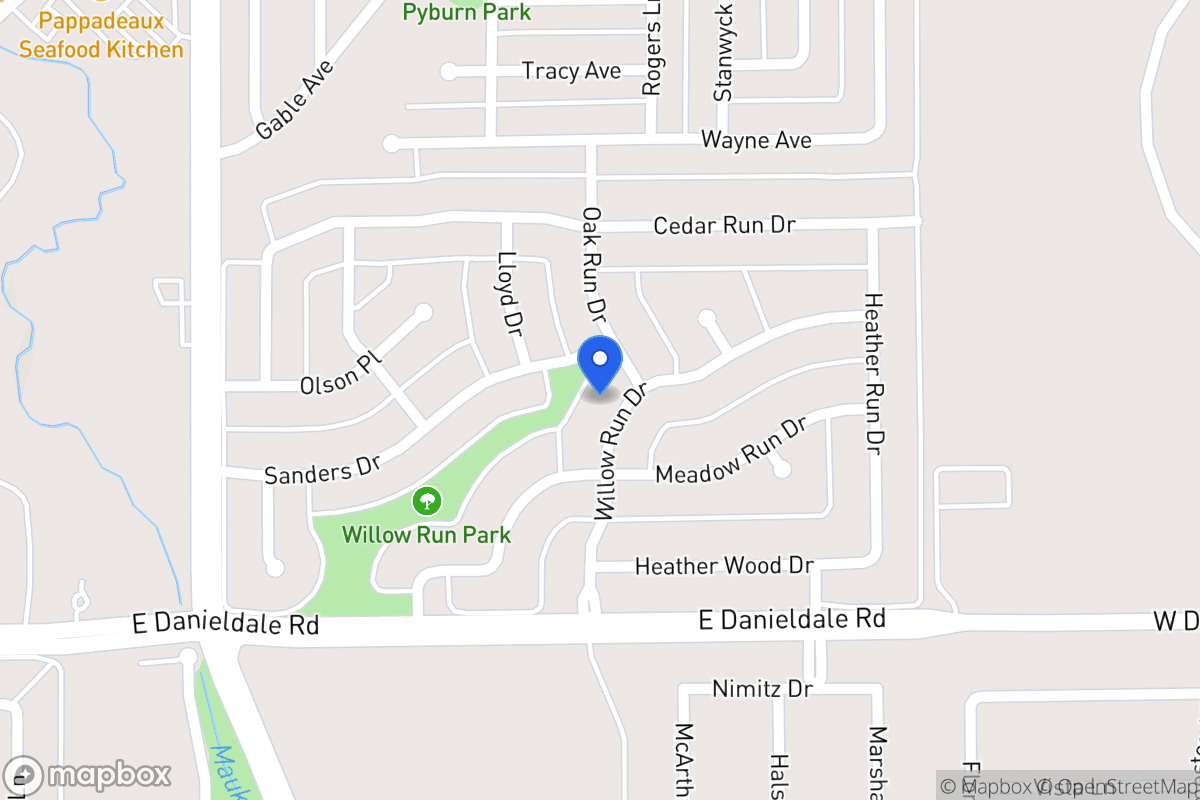 Map of 1111 Willow Run Dr