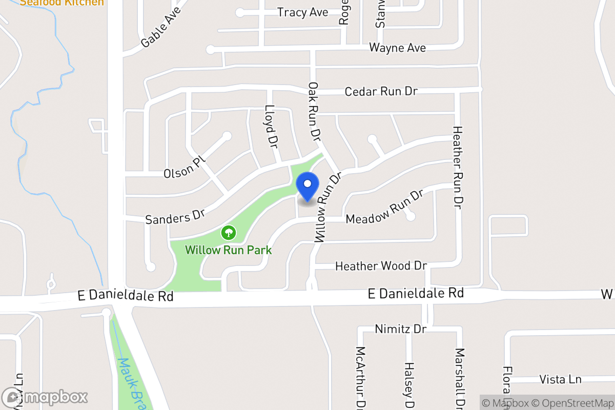 Map of 1103 Willow Run Dr
