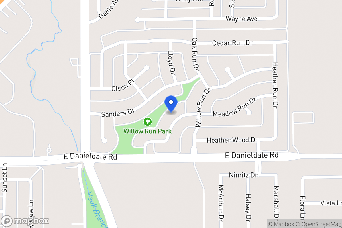 Map of 1039 Meadow Run Dr