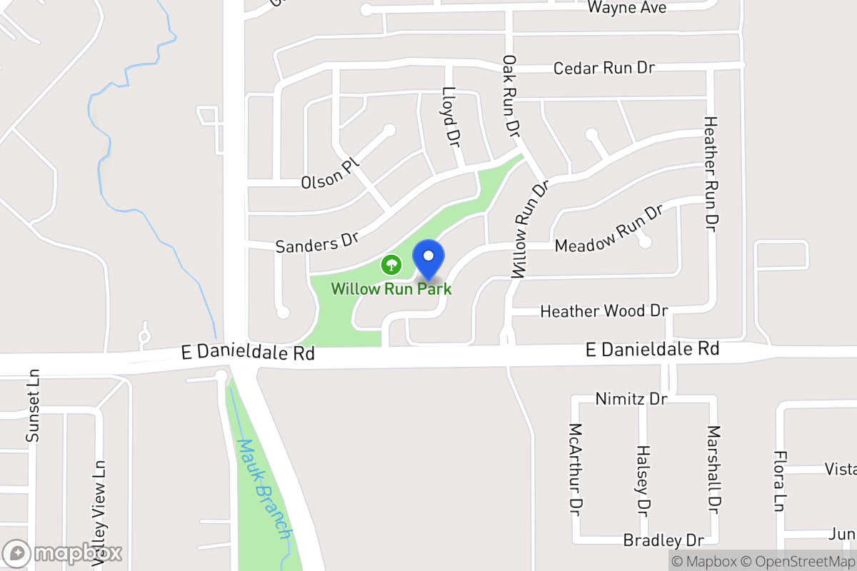 Map of 1027 Meadow Run Dr