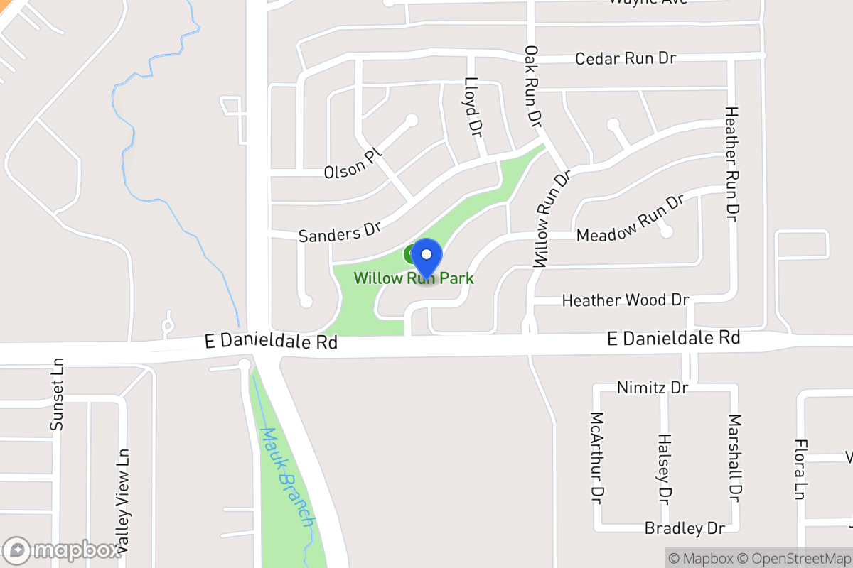 Map of 1019 Meadow Run Dr
