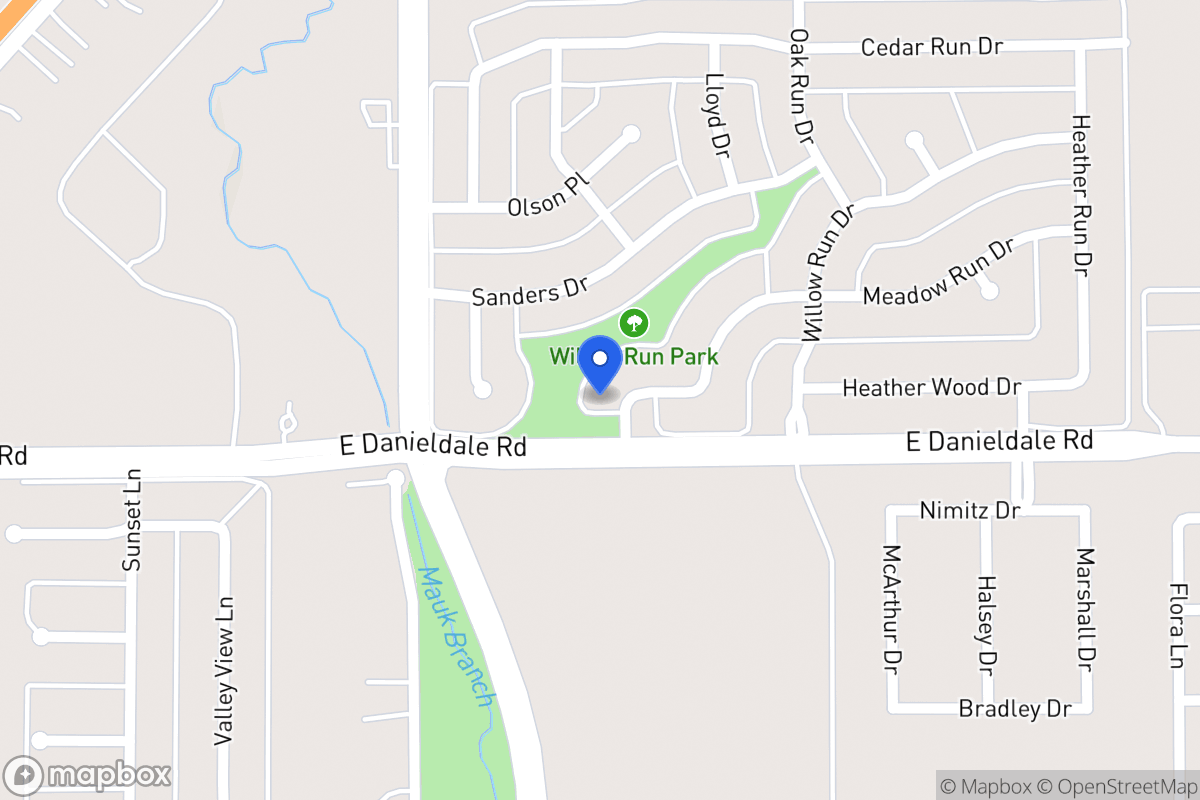 Map of 1007 Meadow Run Dr