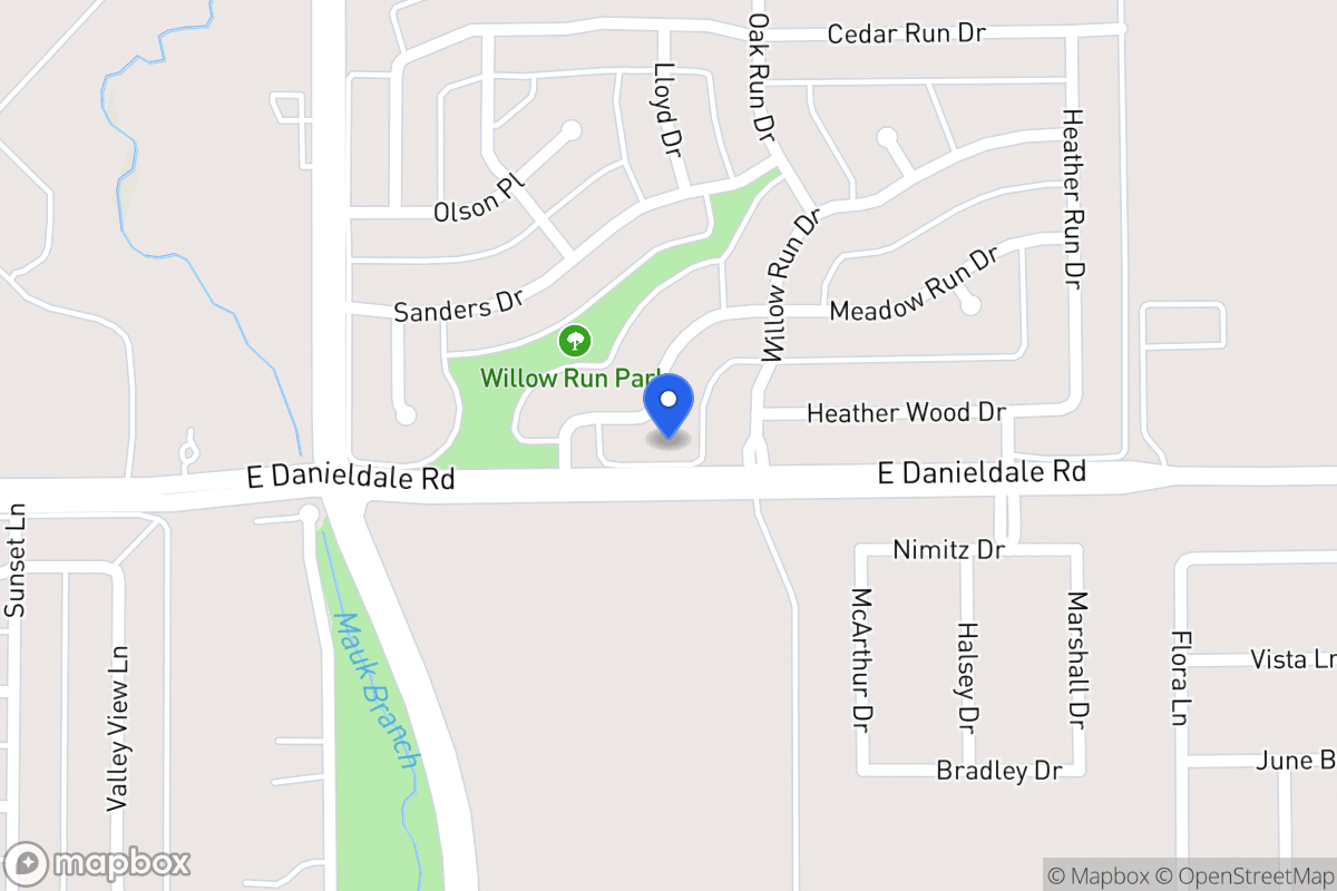 Map of 1014 Meadow Run Dr