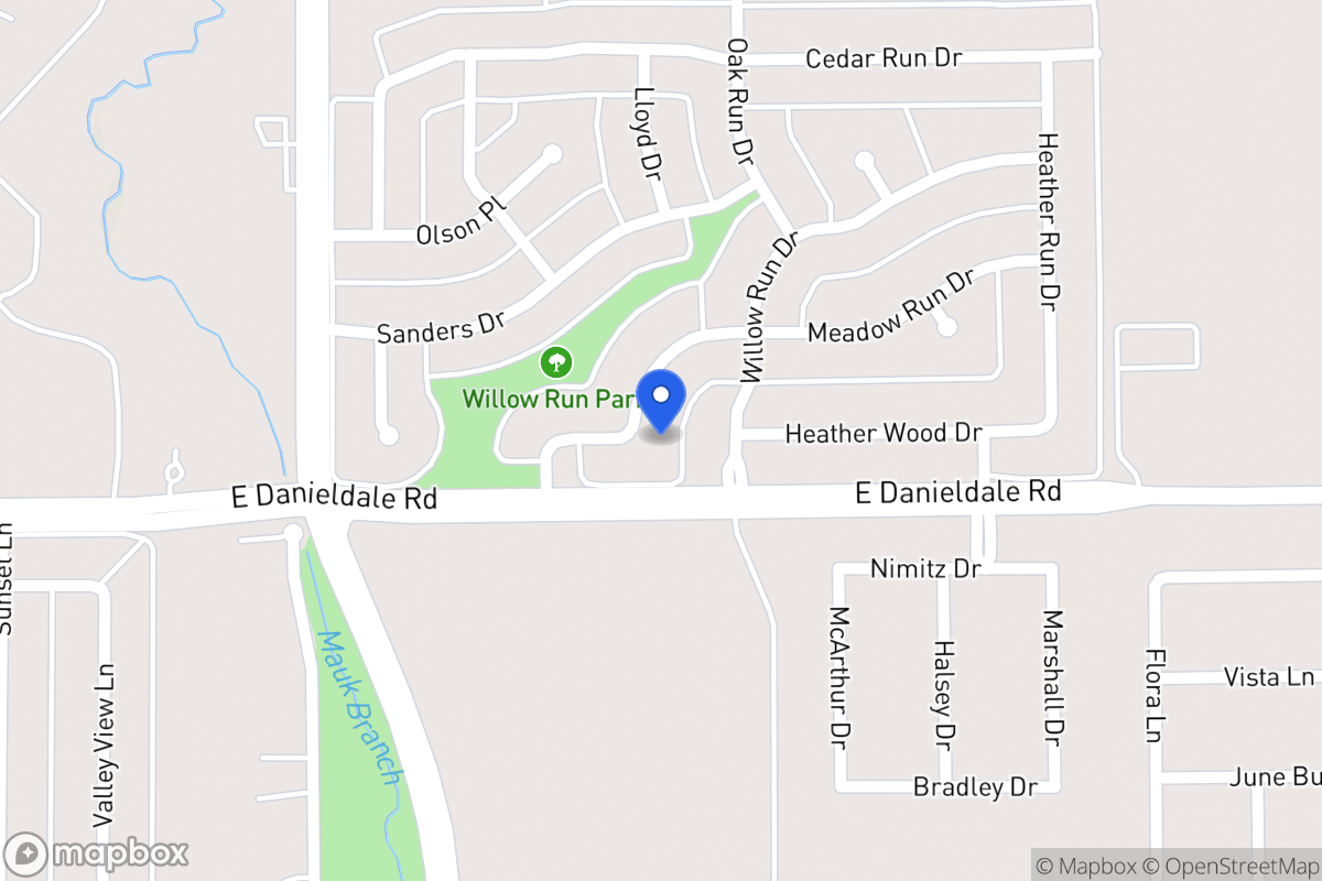 Map of 1018 Meadow Run Dr