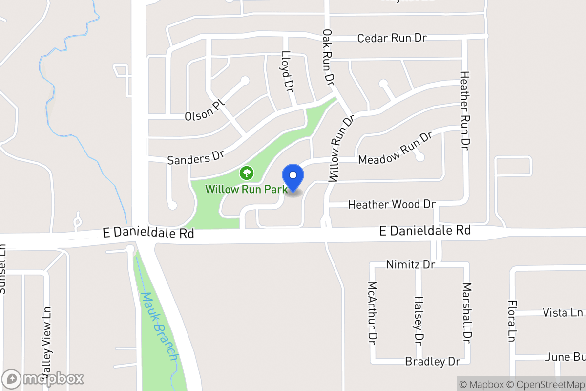 Map of 1022 Meadow Run Dr