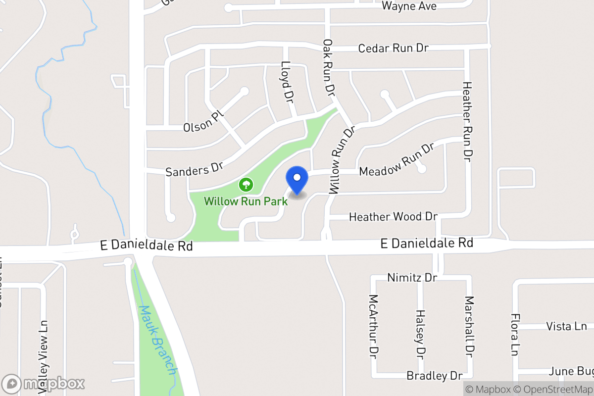 Map of 1026 Meadow Run Dr