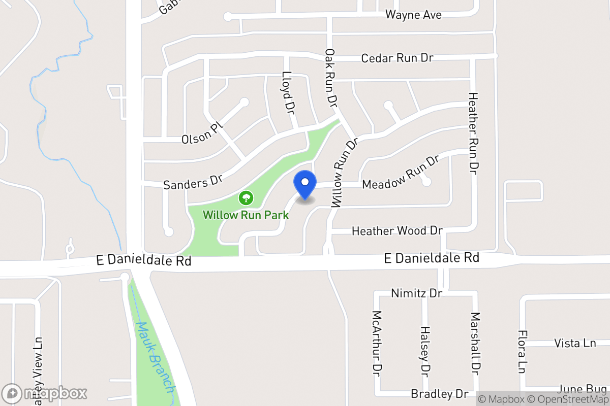 Map of 1030 Meadow Run Dr