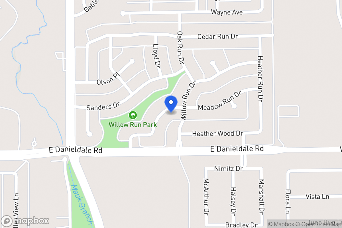 Map of 1034 Meadow Run Dr