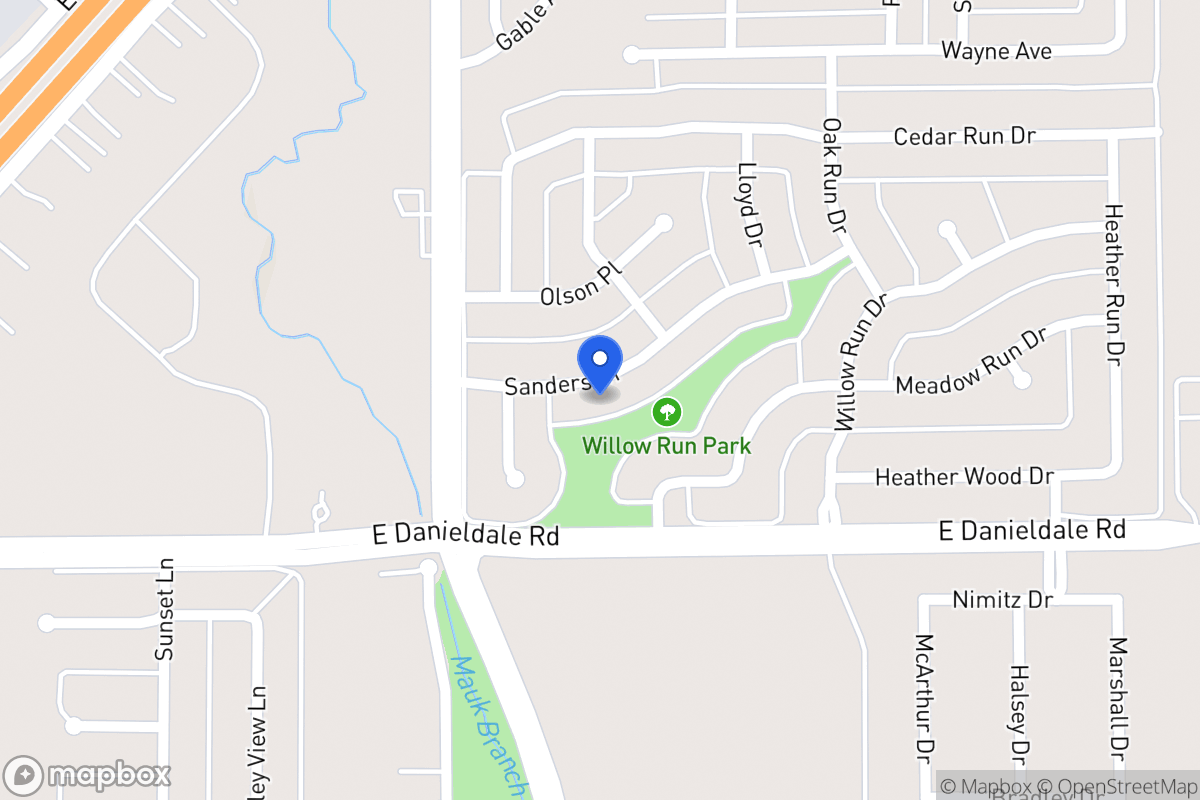 Map of 926 Sanders Dr