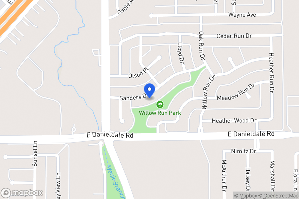 Map of 934 Sanders Dr