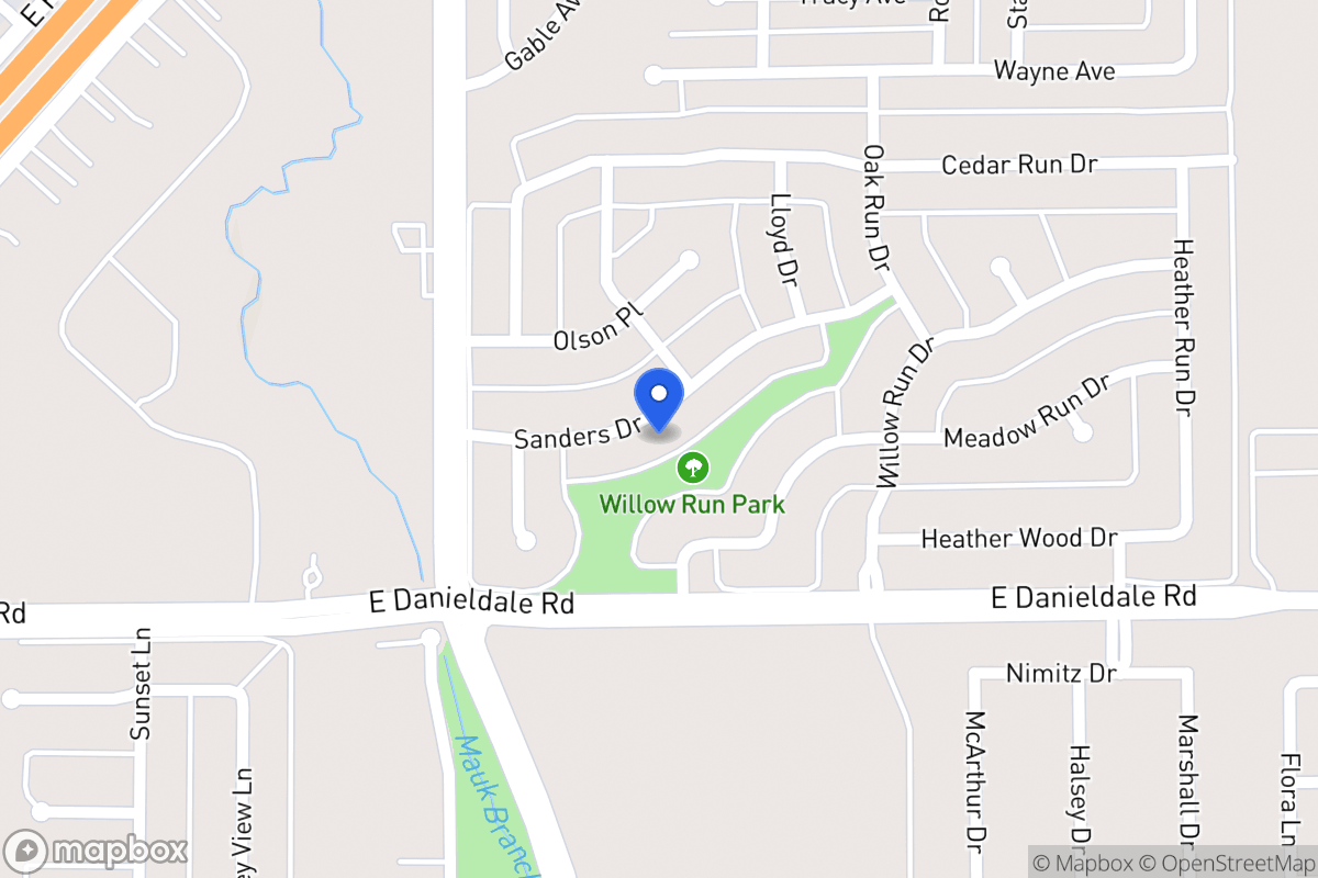 Map of 938 Sanders Dr