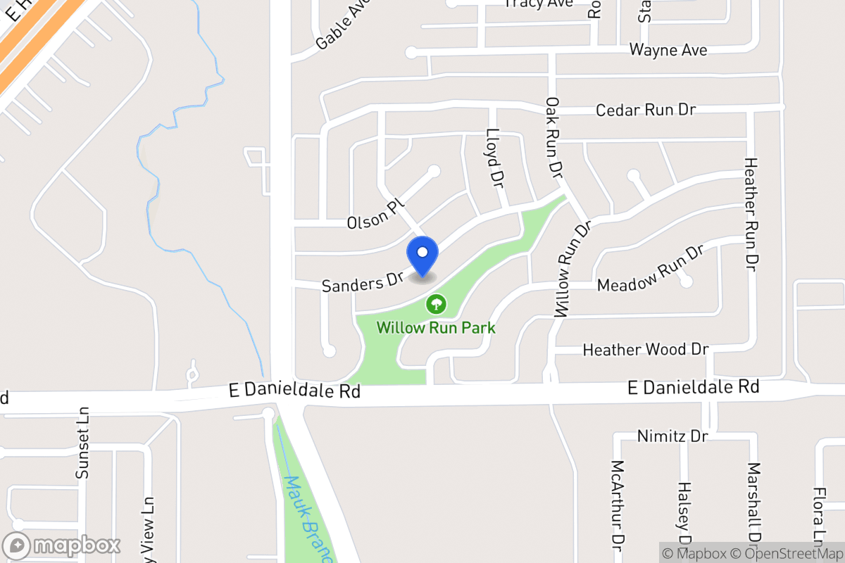 Map of 942 Sanders Dr