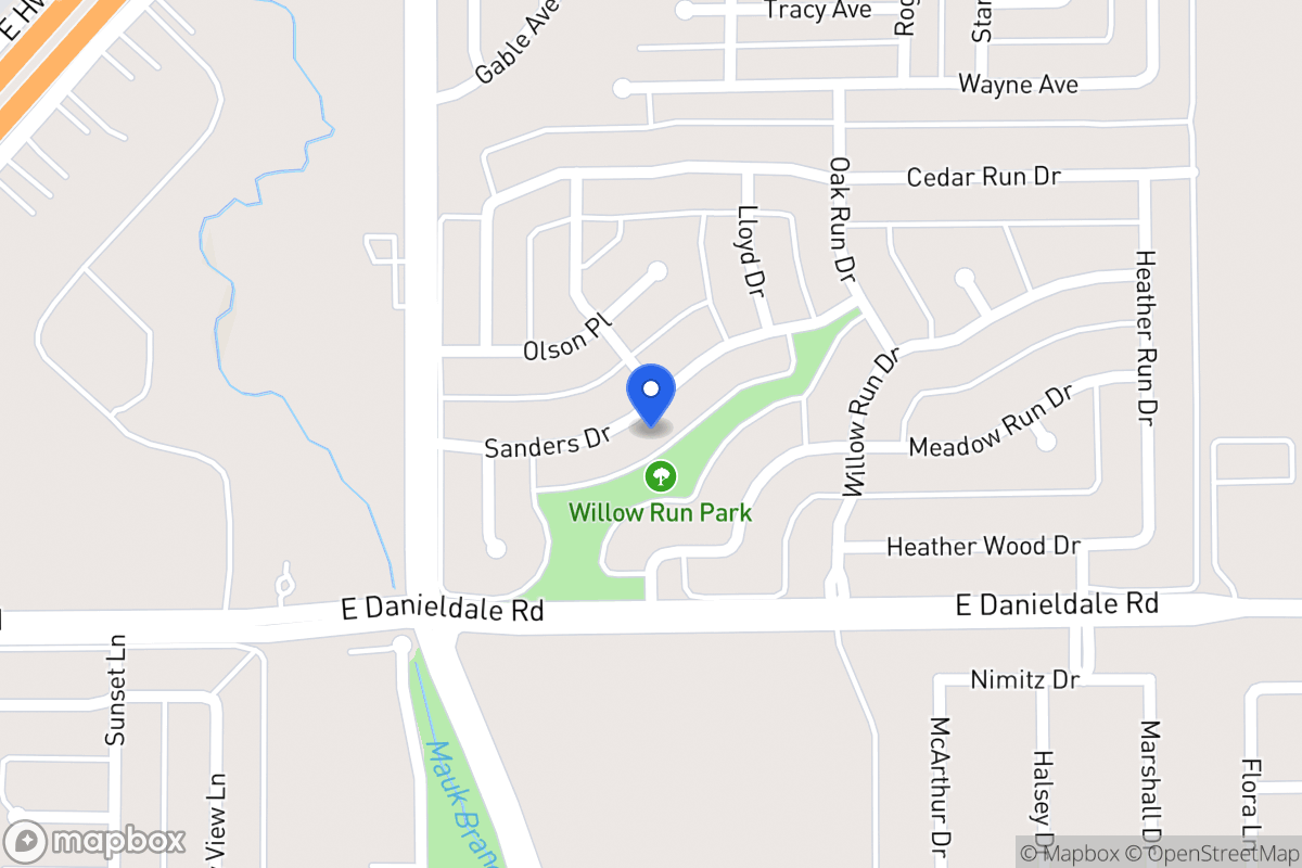 Map of 946 Sanders Dr
