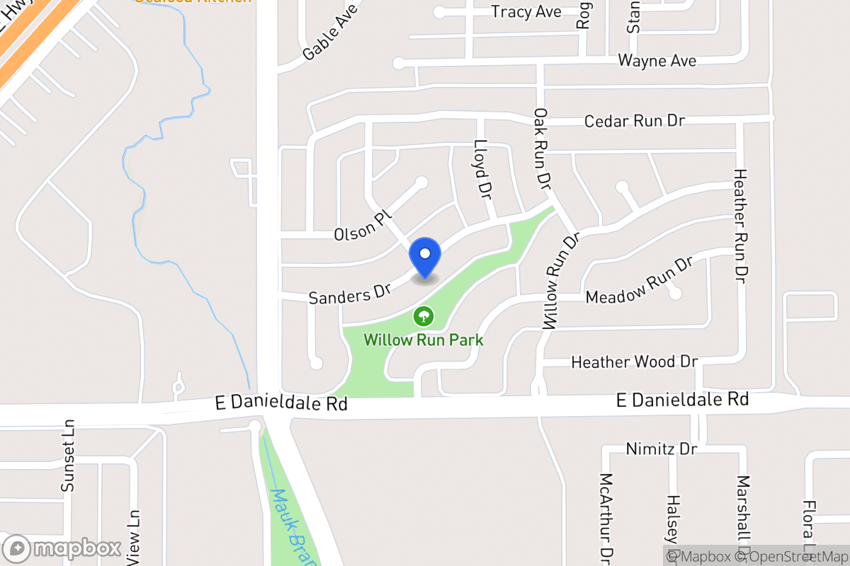 Map of 950 Sanders Dr