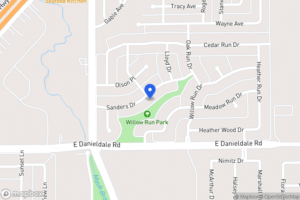 Map of 954 Sanders Dr