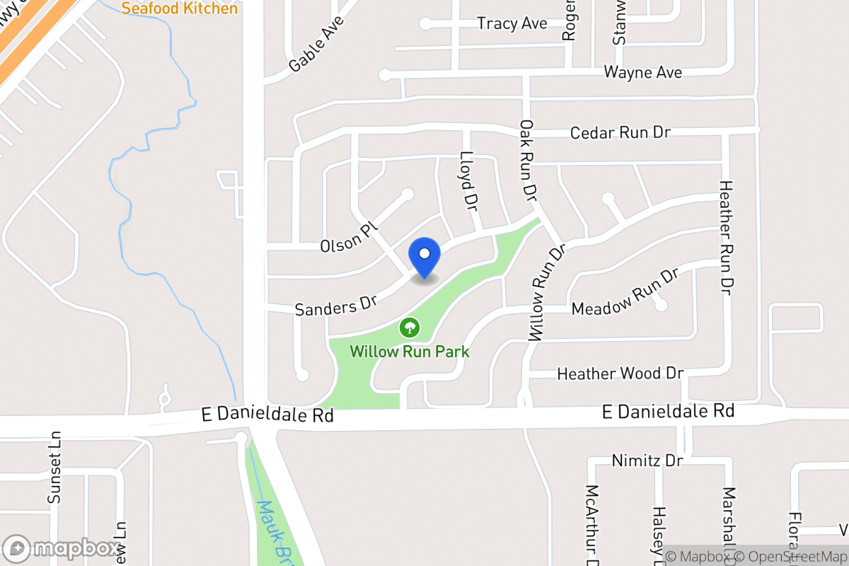 Map of 1002 Sanders Dr