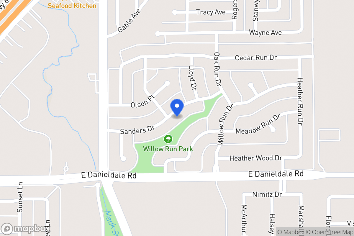 Map of 1006 Sanders Dr