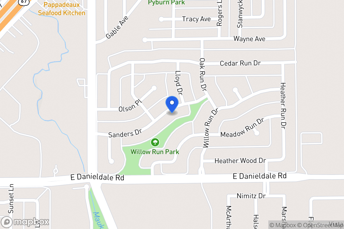 Map of 1018 Sanders Dr