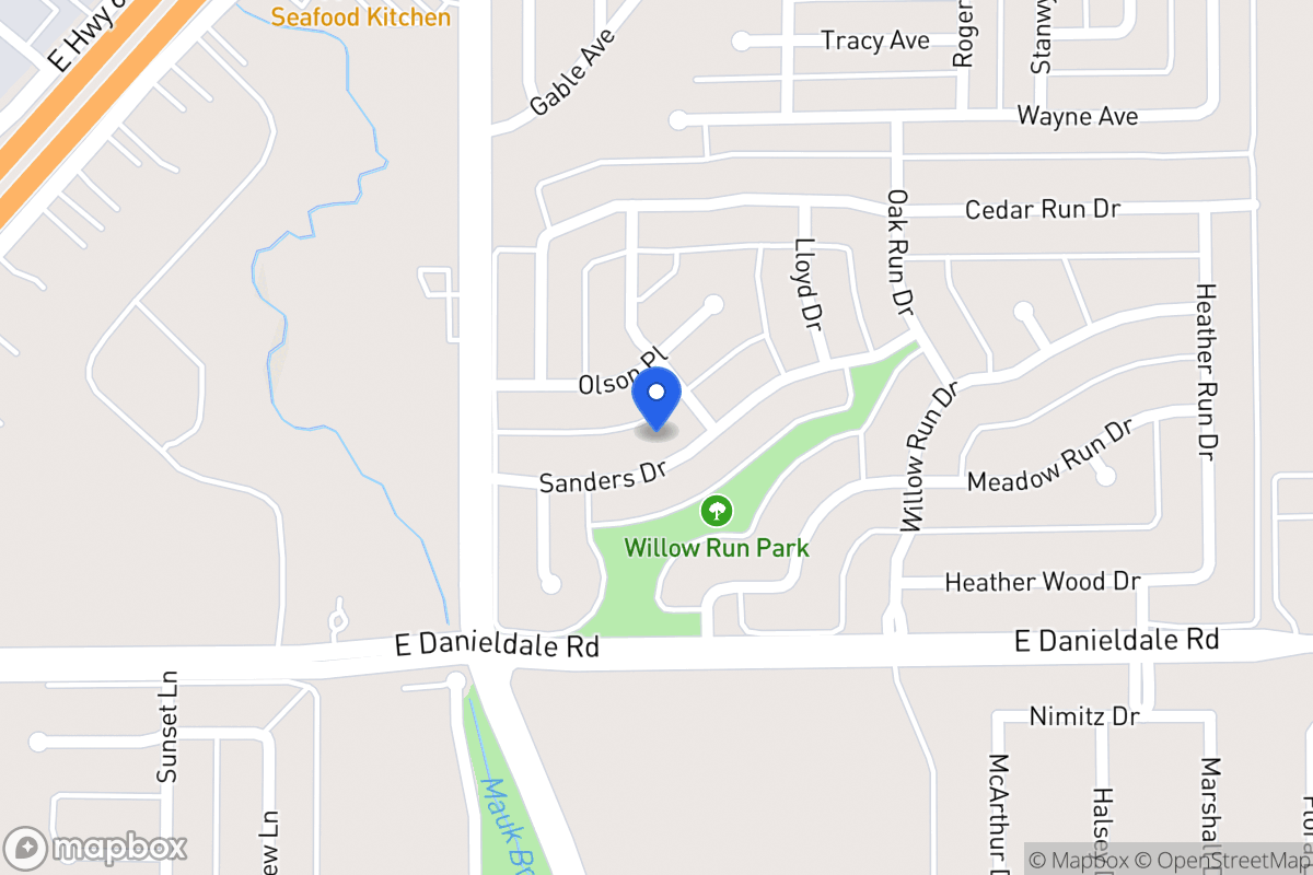 Map of 947 Sanders Dr