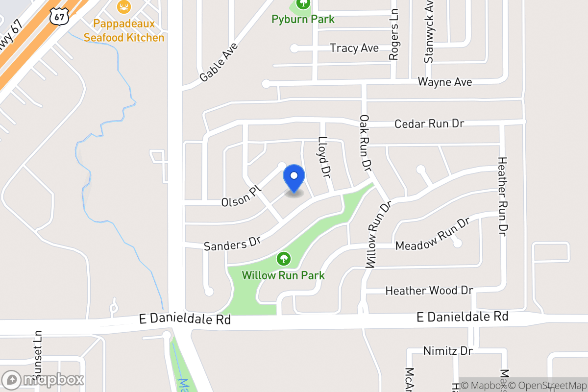 Map of 1015 Sanders Dr