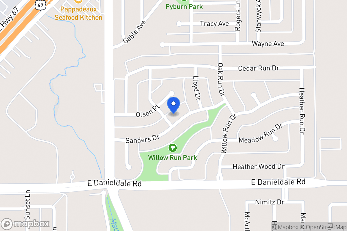 Map of 1007 Sanders Dr