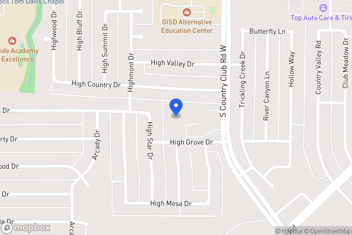 Map of 2351 S Country Club Rd