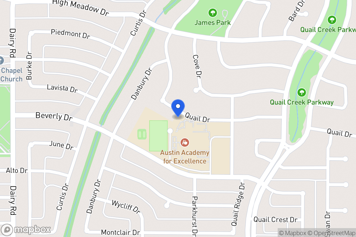 Map of 1108 Quail Dr