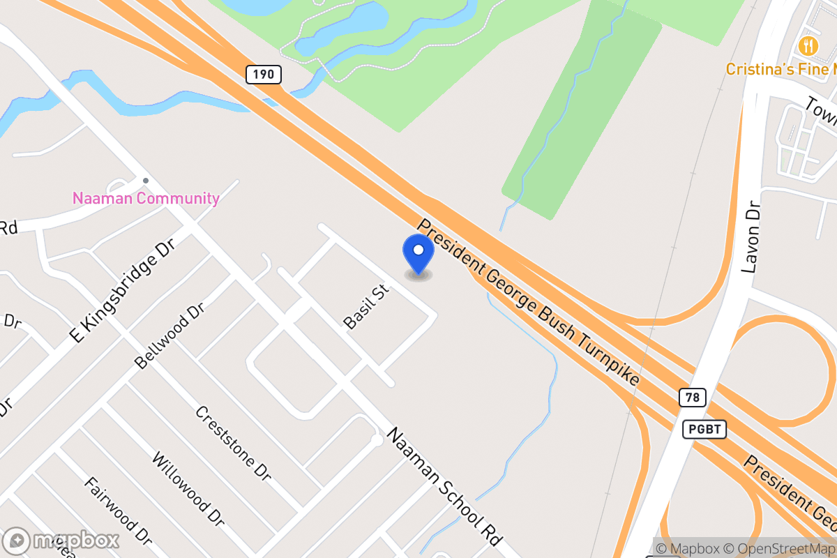 Map of 3606 Boxwood Dr