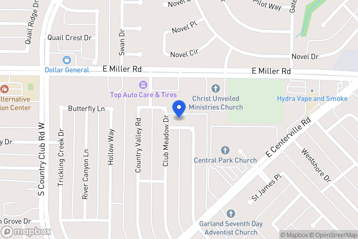 Map of 2306 Country Club Pkwy