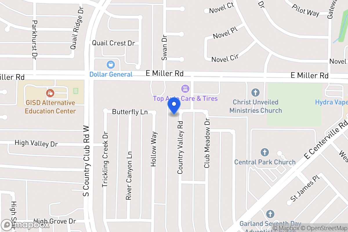 Map of 2213 Country Valley Rd