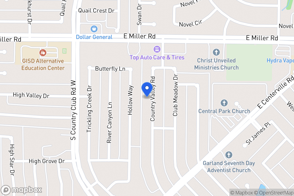 Map of 2301 Country Valley Rd