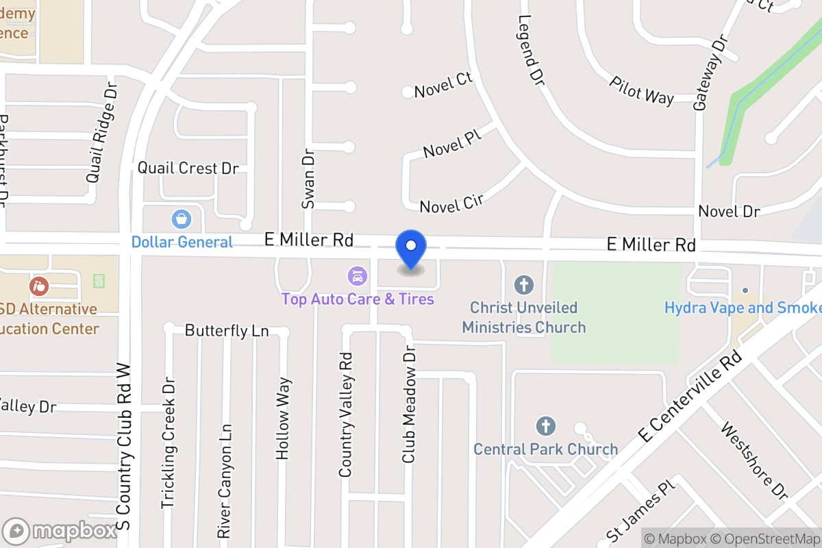 Map of 1550 E Miller Rd