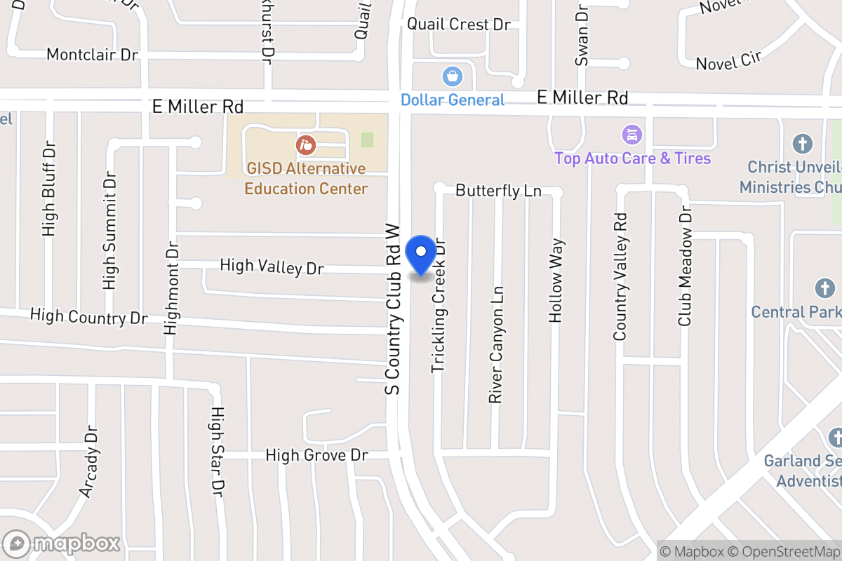 Map of 2113 Trickling Creek Dr