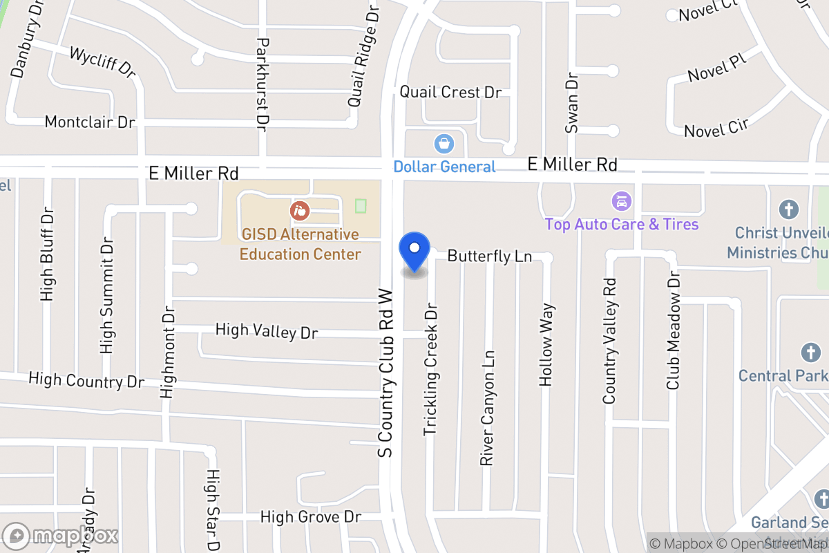 Map of 2009 Trickling Creek Dr
