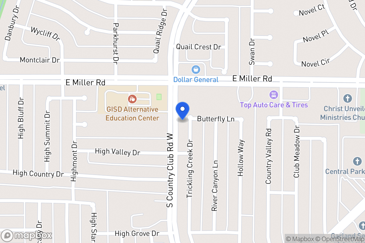 Map of 2005 Trickling Creek Dr