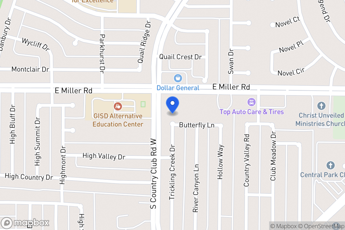 Map of 1301 Butterfly Ln
