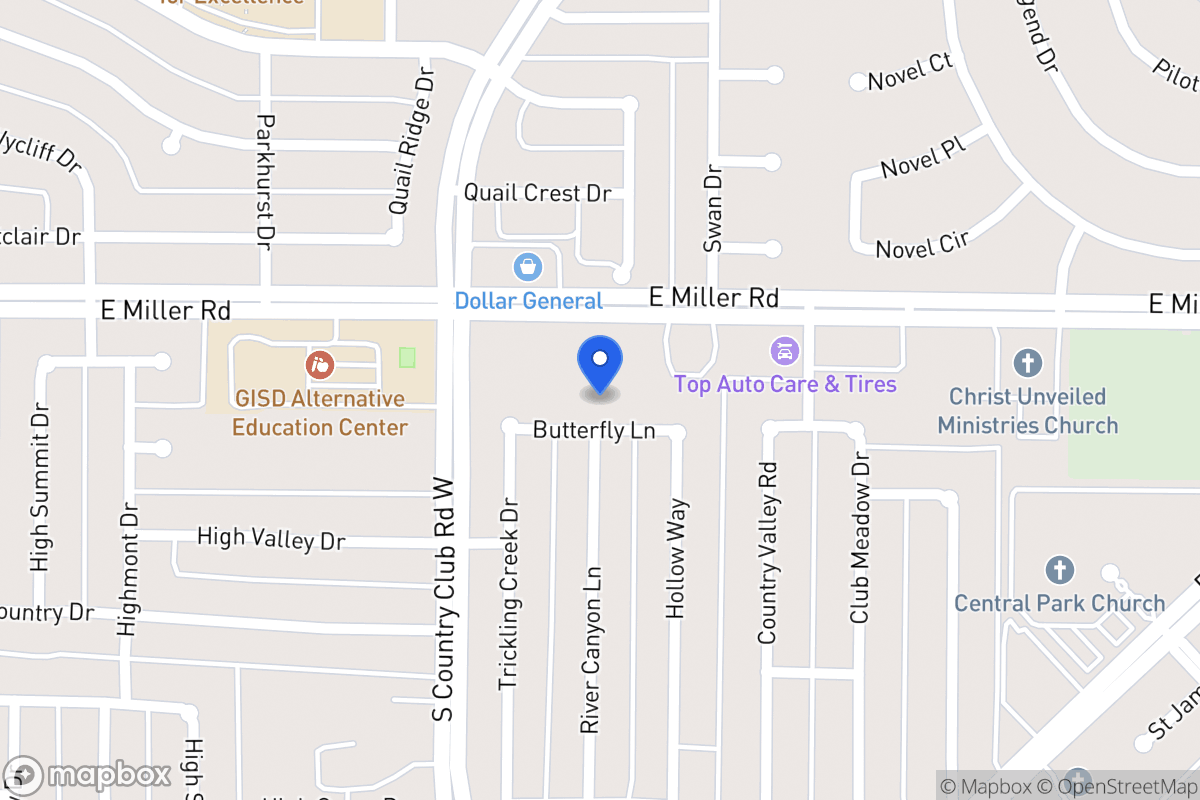 Map of 1401 Butterfly Ln