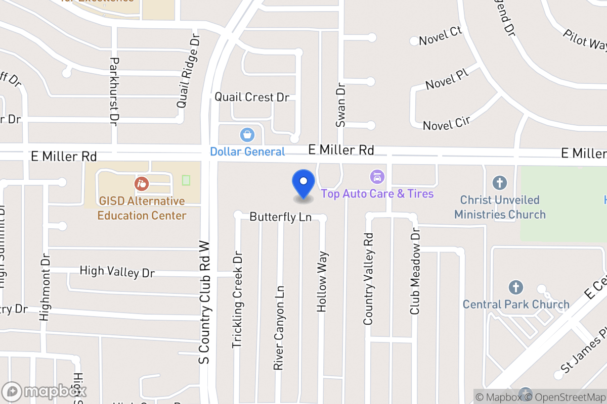 Map of 1409 Butterfly Ln