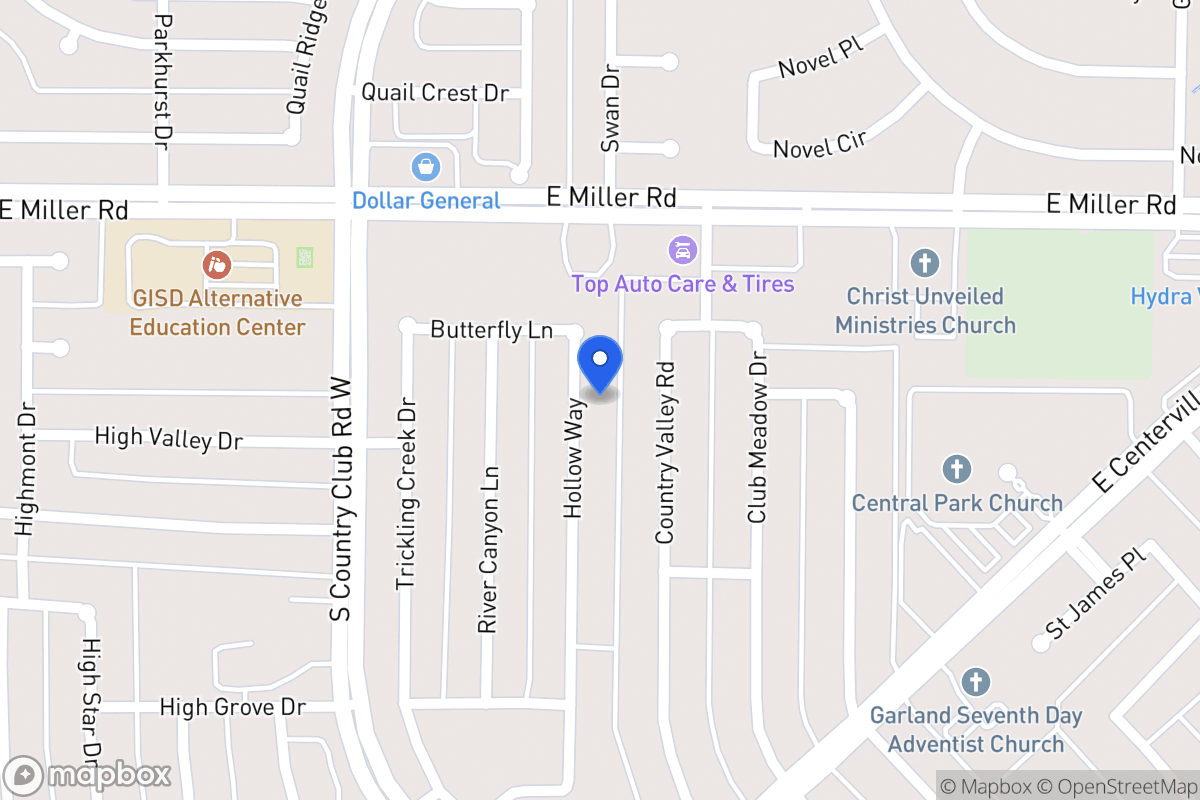 Map of 2102 Hollow Way