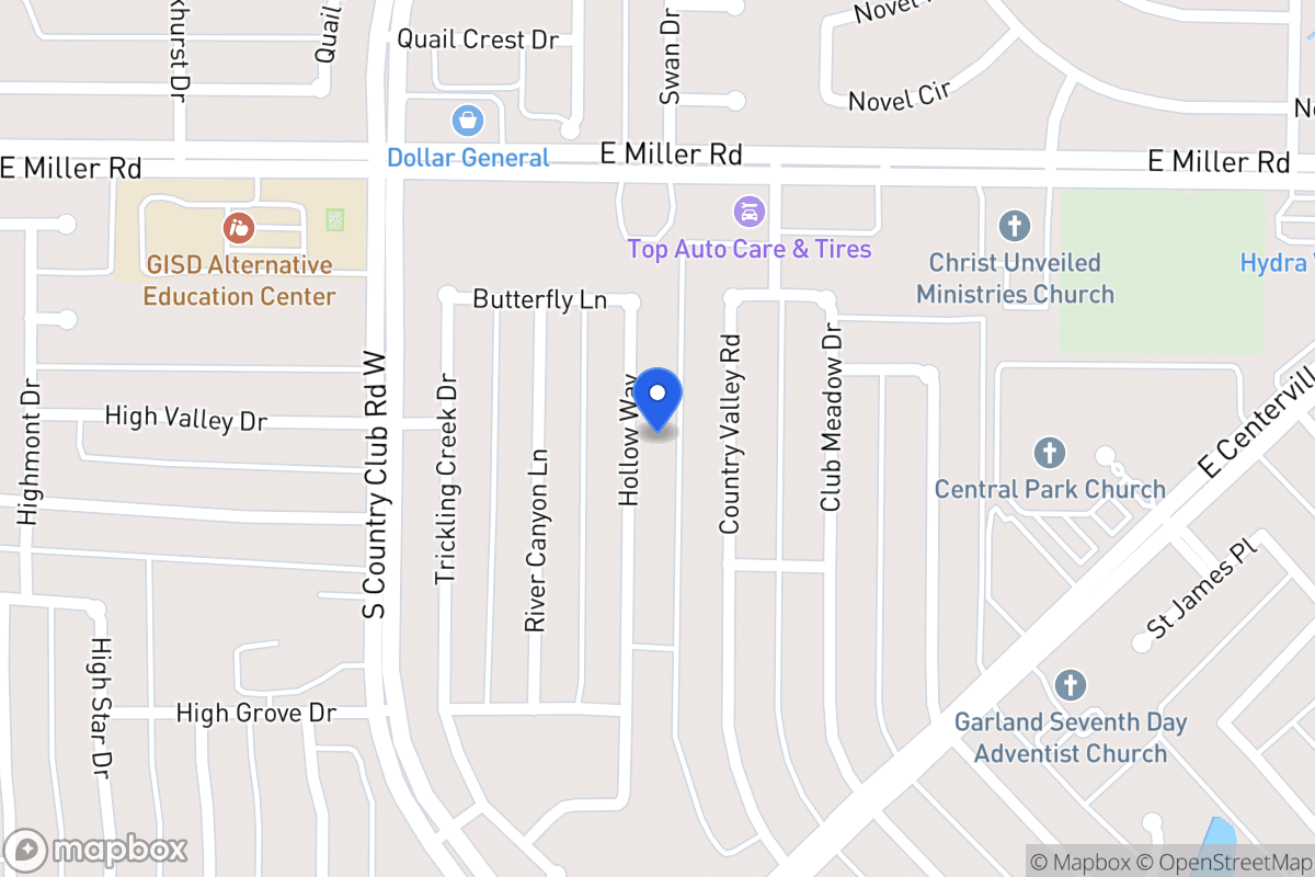Map of 2114 Hollow Way