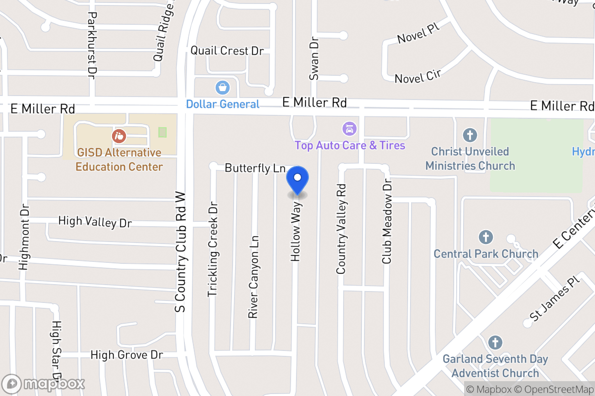 Map of 36 Hollow Way