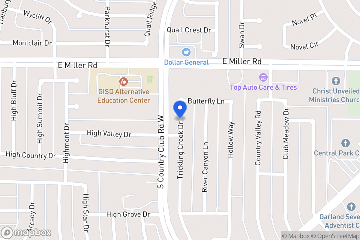 Map of 38 Trickling Creek Dr