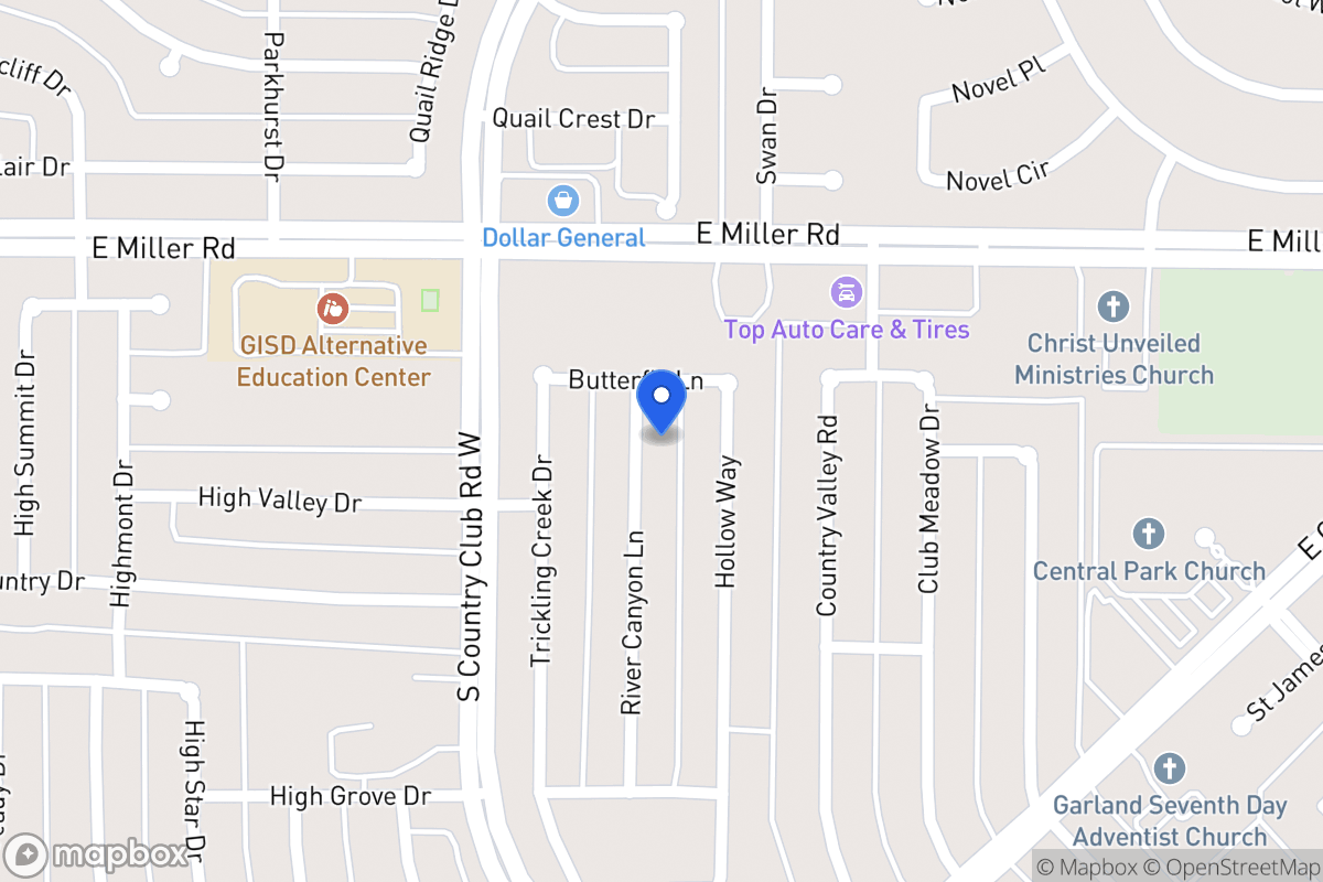 Map of 2010 River Canyon Ln
