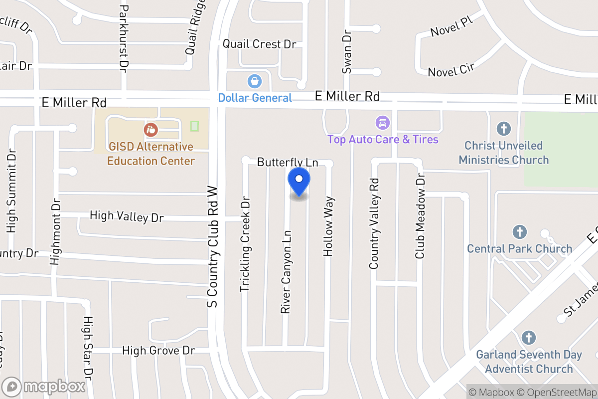 Map of 2102 River Canyon Ln