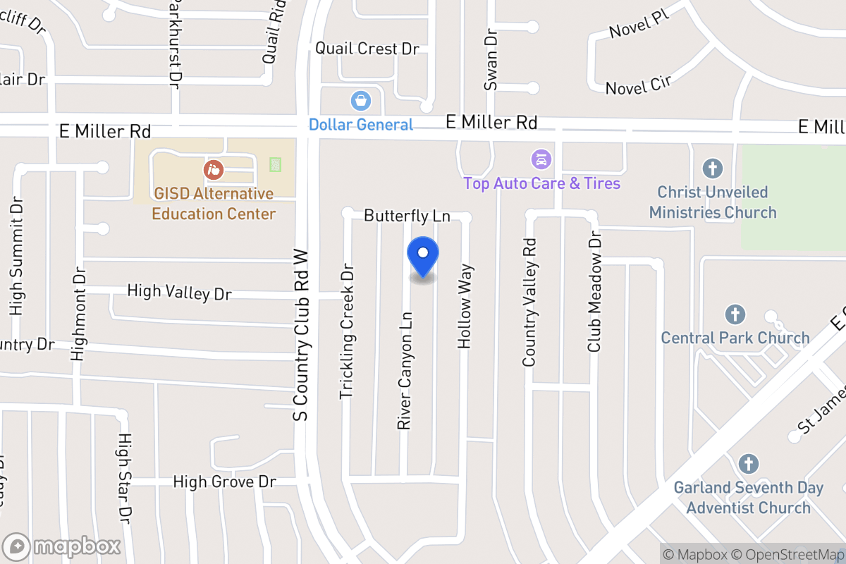 Map of 2106 River Canyon Ln