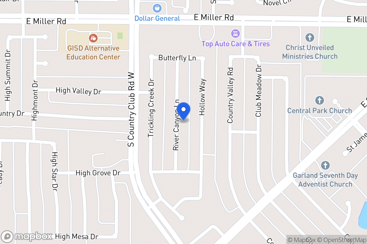 Map of 2202 River Canyon Ln